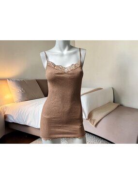 Zimmerli Of Switzerland Richelieu Spaghetti Top Pearl Blush Size Large -NWT